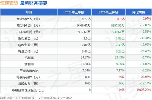 恒輝安防2025年三季報(bào)簡(jiǎn)析 增收不增利，應(yīng)收賬款高企，安全評(píng)價(jià)業(yè)務(wù)引關(guān)注